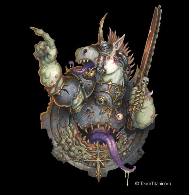 Death Guard Unicorn by Florian Stitz 