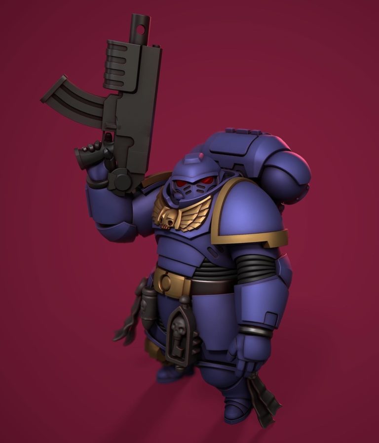 Little Chungus Marine by Vadim Bakhlychev 