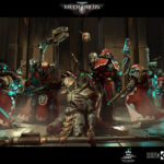Mechanicus Capture Necron Overlord by Tatiana Barbesolle (Clovernight | red_raccoon_art | redraccoonart)