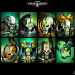 Necron Portraits by Tatiana Barbesolle (Clovernight | red_raccoon_art | redraccoonart)