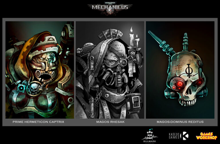 Tech-Priest Portraits by Tatiana Barbesolle 