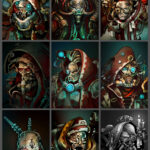 Tech-Priest Portraits by Tatiana Barbesolle (Clovernight | red_raccoon_art | redraccoonart)