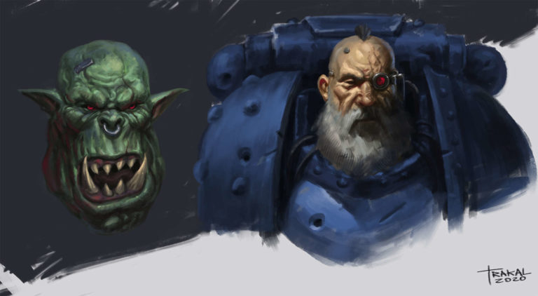 40K Portraits by Salvador Trakal 