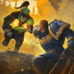 Ork vs Ultramarine by Roman Tishenin (Bzitz | mrBzitz | roman_tishenin)