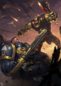 Ork vs Ultramarine by Lie Setiawan