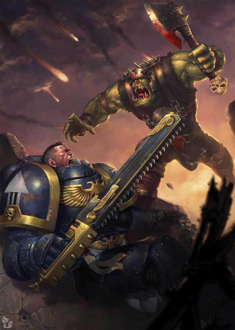 Ork vs Ultramarine by Lie Setiawan 