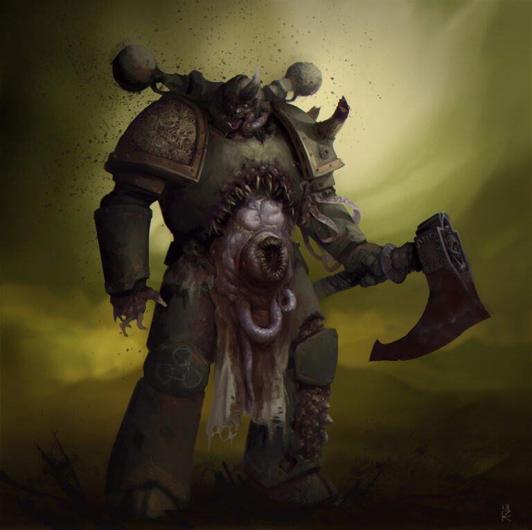 Plague Marine by Sergei Koziakov 