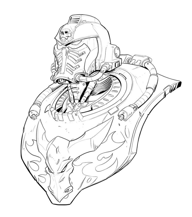 Salamander Space Marine by Rayph Beisner 