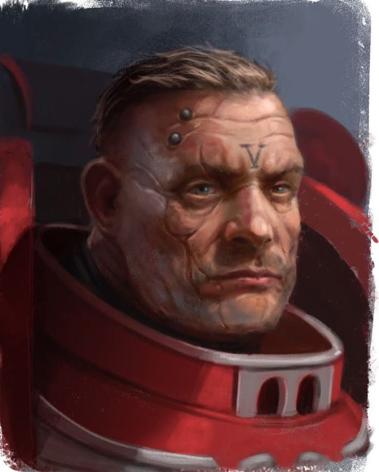 Space Marine Portrait by Toni Justamante Jacobs 