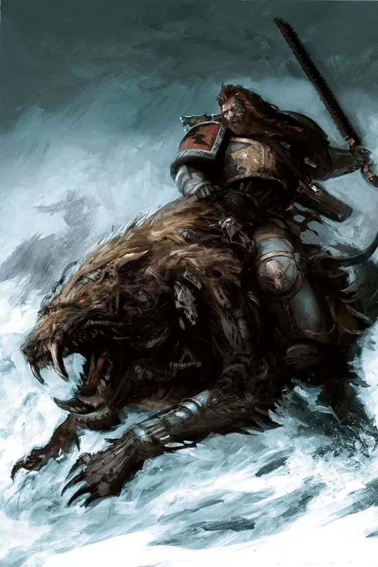 Space Wolf on Thunderwolf by Alex Boyd
