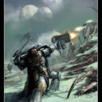 Space Wolf vs Tyranids by Tomek Tworek (Perun-Tworek)