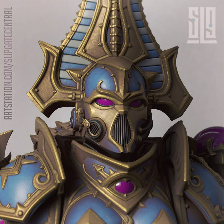 Tzeentch Sorceress by Vadim Bakhlychev 