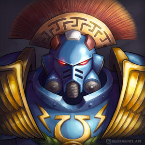 Ultramarine Portrait by Javier Quintana