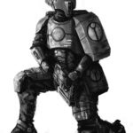 Fire Warrior by Samuel Allan (samuel_allan_illustrator)