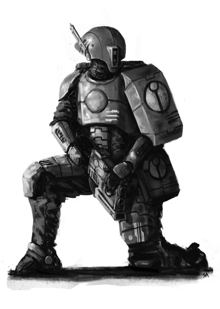 Fire Warrior by Samuel Allan 