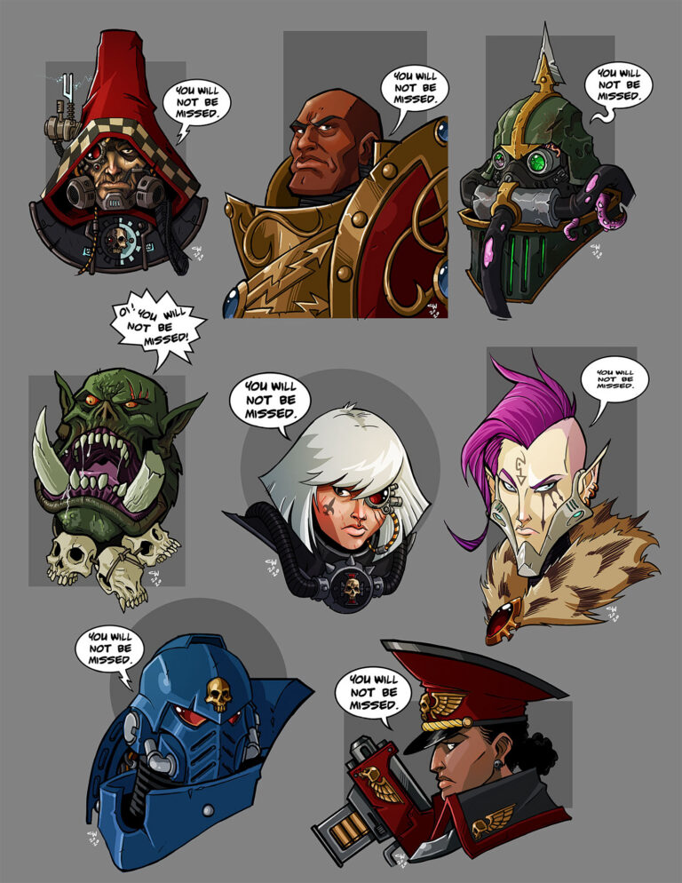 40K Busts by Chris Walton 