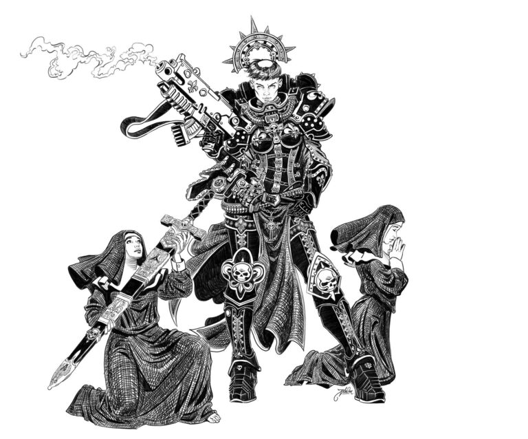 Adepta Sororitas by Moritz Bludau 
