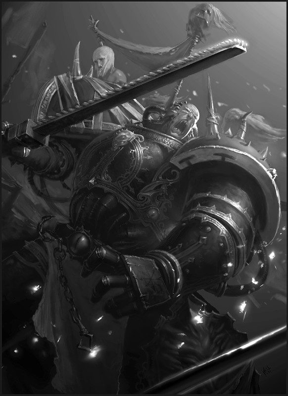 Chaos Space Marine by Anton Kokarev 