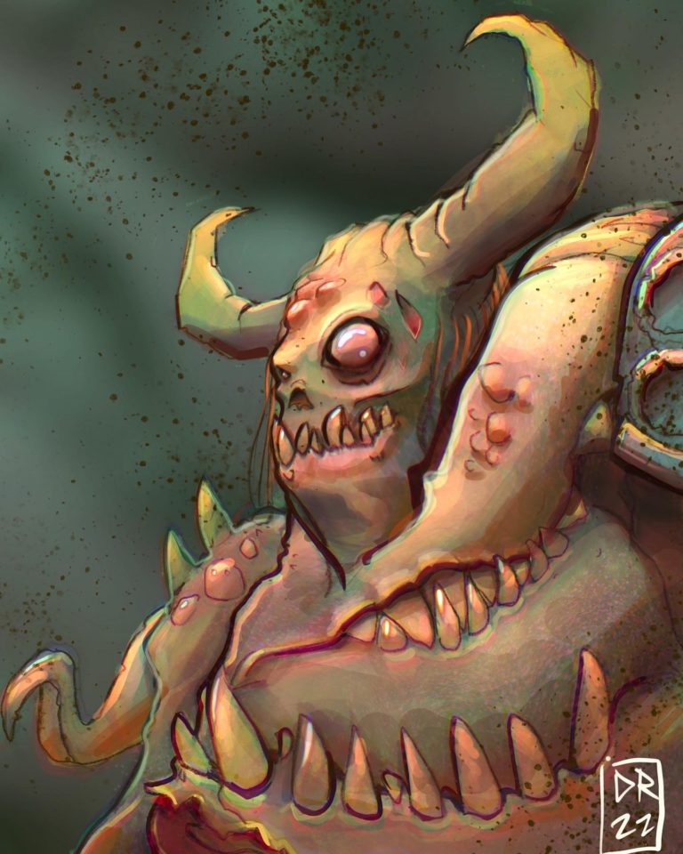 Daemon Prince of Nurgle by Damir Rukavina 