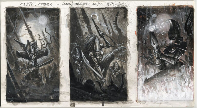 Eldar Aspect Warriors by Des Hanley 