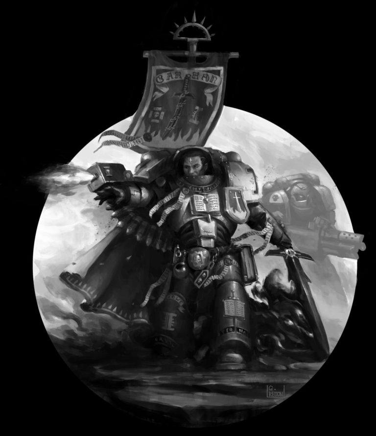 Grey Knight Castellan Crowe by Gauthier Redon 