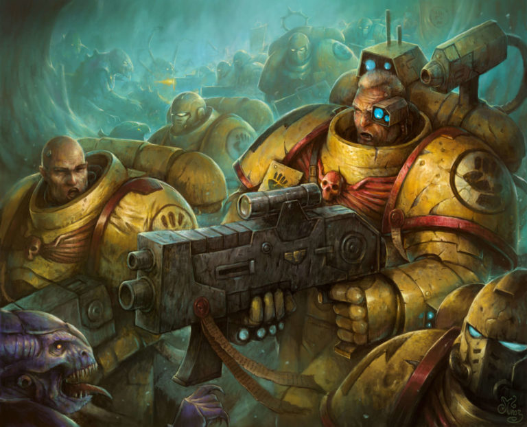 Imperial Fists vs Tyranids by Ricardo Muñoz Imperial Fists vs Tyranids by Ricardo Muñoz