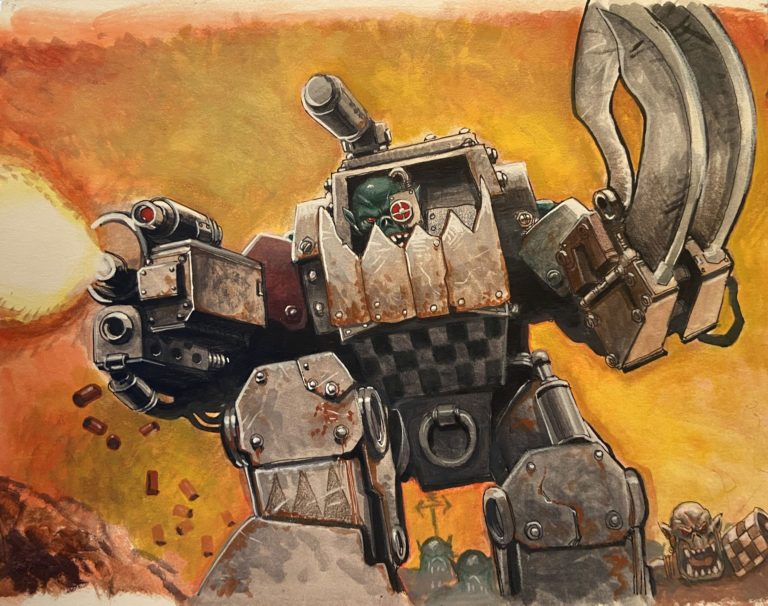 Ork Nob Mob by Justin Norman 