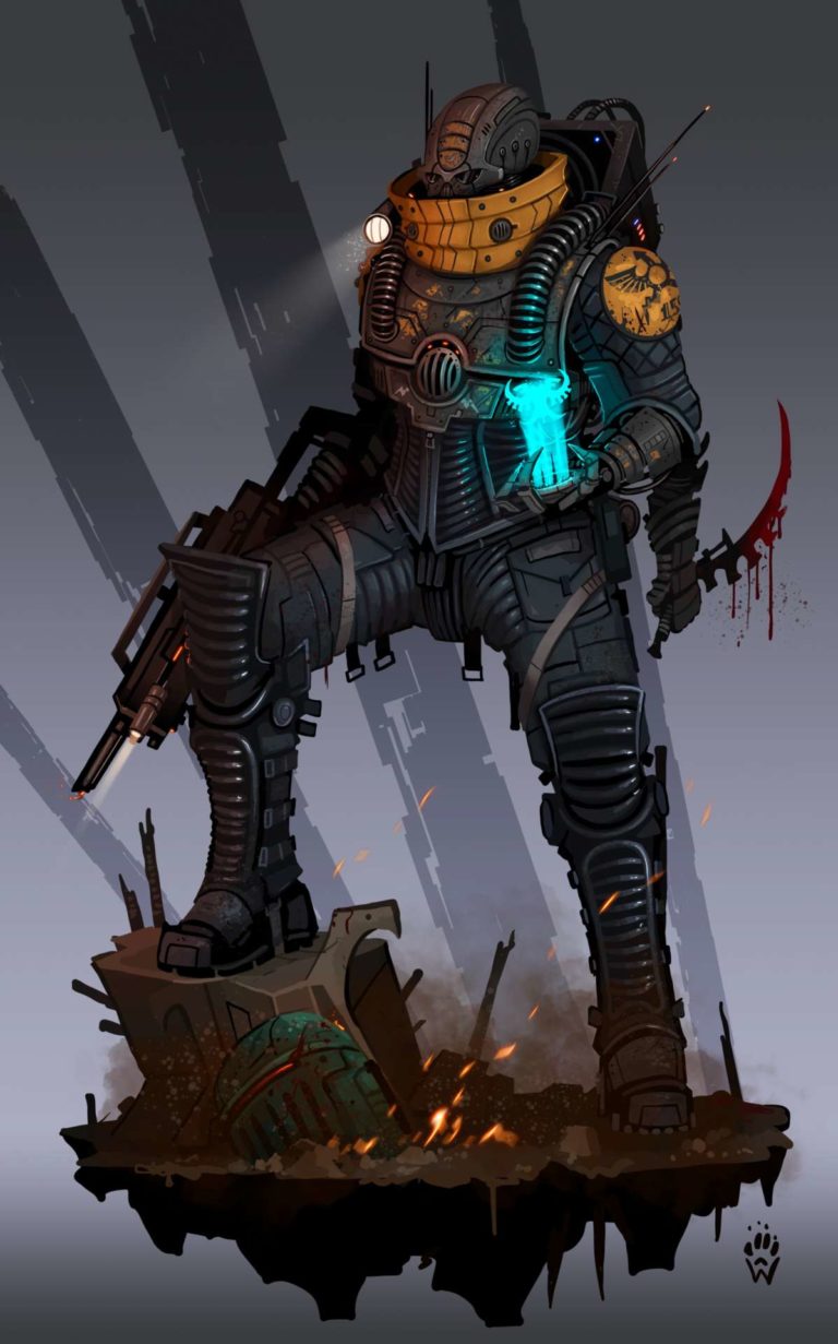 Precursor Genestealer Cultist by Wolfdawg Art 