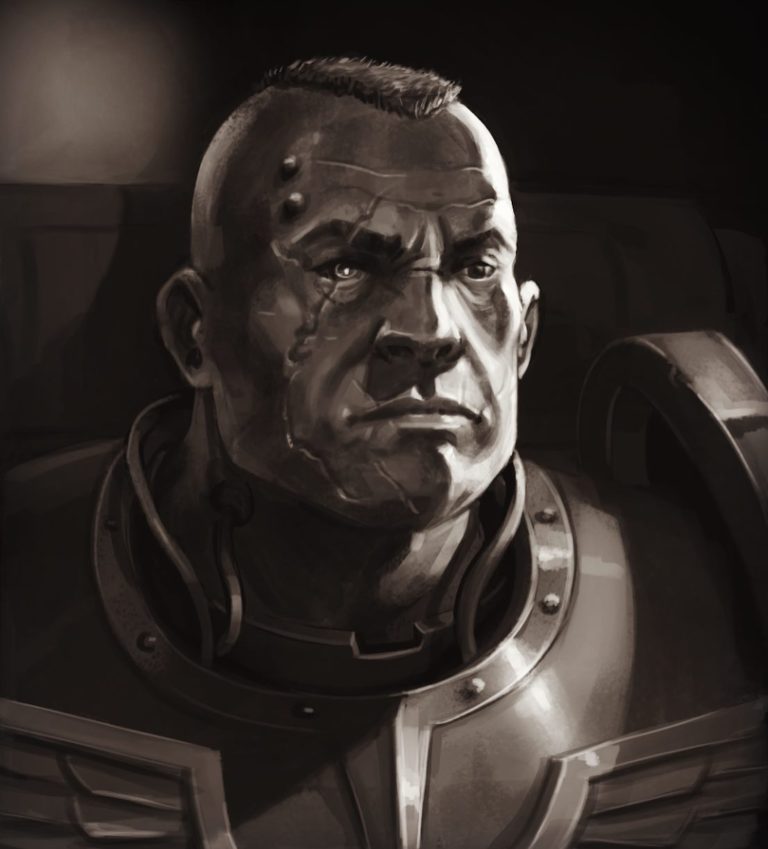Space Marine Portrait by Toni Justamante Jacobs 