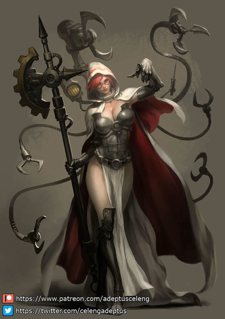 The Female Tech-Priest by Yosafat Bayupratama 