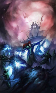 Thousand Sons vs Dark Eldar by Michele Boceda 