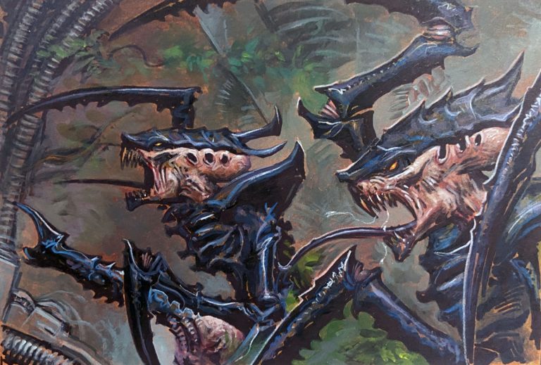 Tyranid Warriors by Adrian Smith 