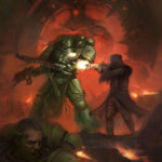 Dark Angels vs Cultists by Victor Fernández (victorferart)