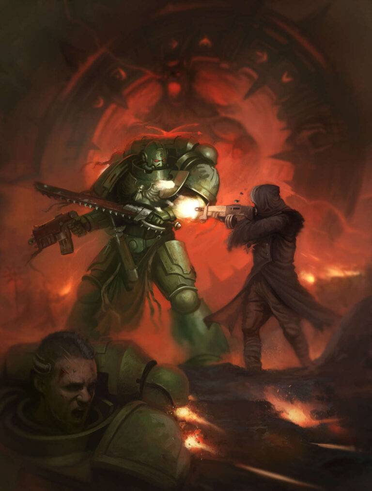 Dark Angels vs Cultists by Victor Fernández Dark Angels vs Cultists by Victor Fernández