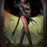 Drukhari Warrior by Gauthier Redon (RaiWald | G. Redon | G-Redon | gauthier_redon.art)
