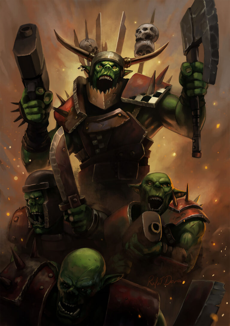 Orks Orks Orks! by Rafal Dorsz 