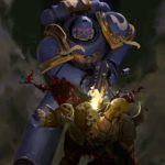 Ultramarine vs Chaos Cultist by Sammy Khalid (ChiGG | sammykhalid)