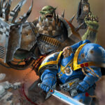 Ultramarine vs Ork by Alexander Khromov (Anubiscomics)