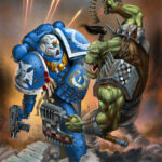 Ultramarine vs Ork by Alexander Khromov (Anubiscomics)