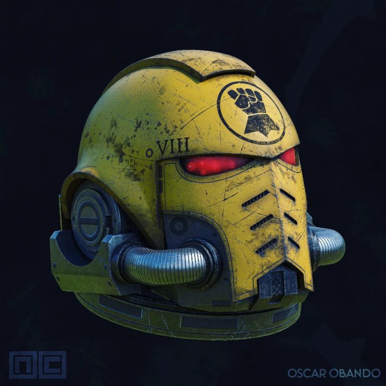 Imperial Fists Helmet by Alexandre Cadinot Imperial Fists Helmet by Alexandre Cadinot