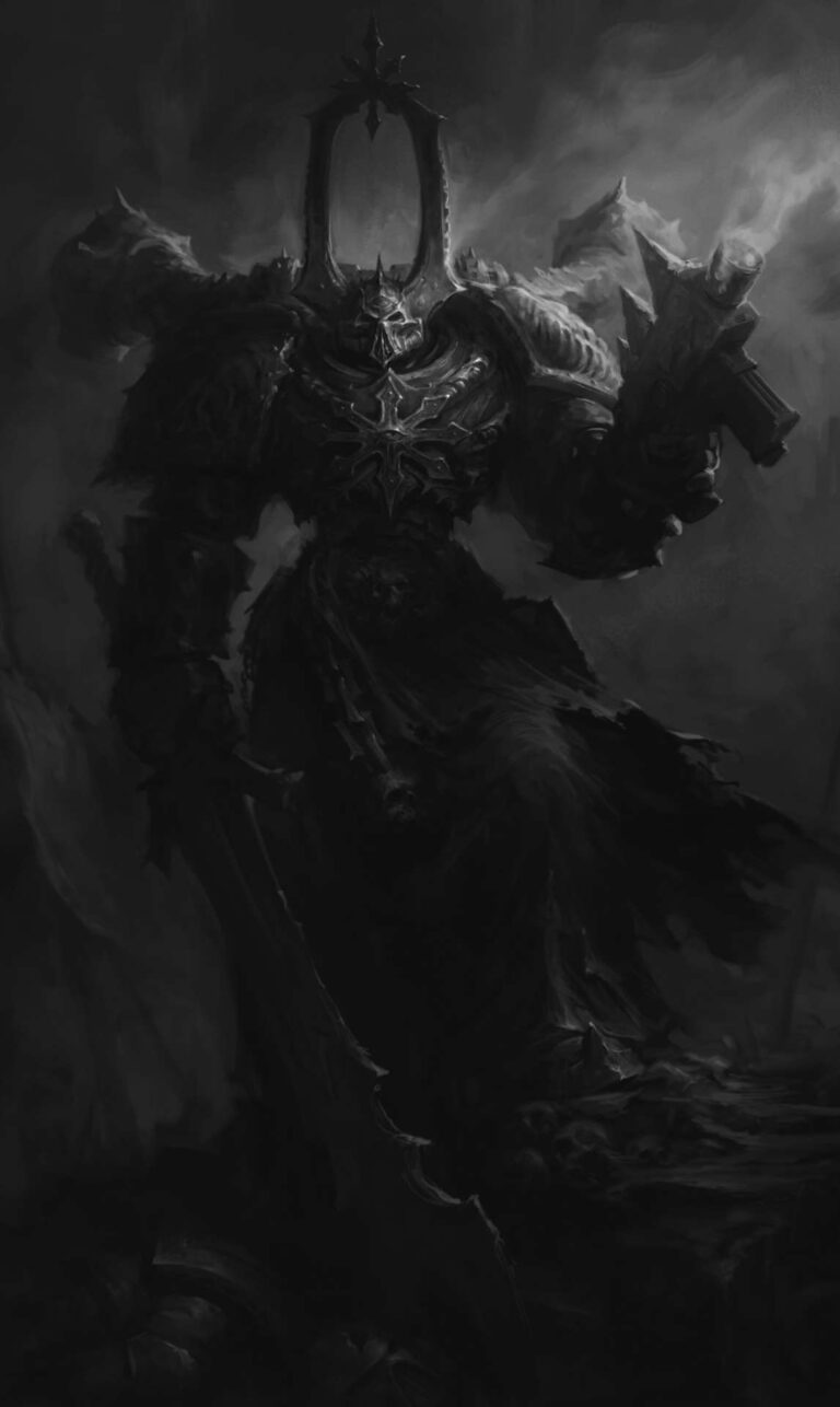 Chaos Space Marines Sorcerer by Ivan Dedov 