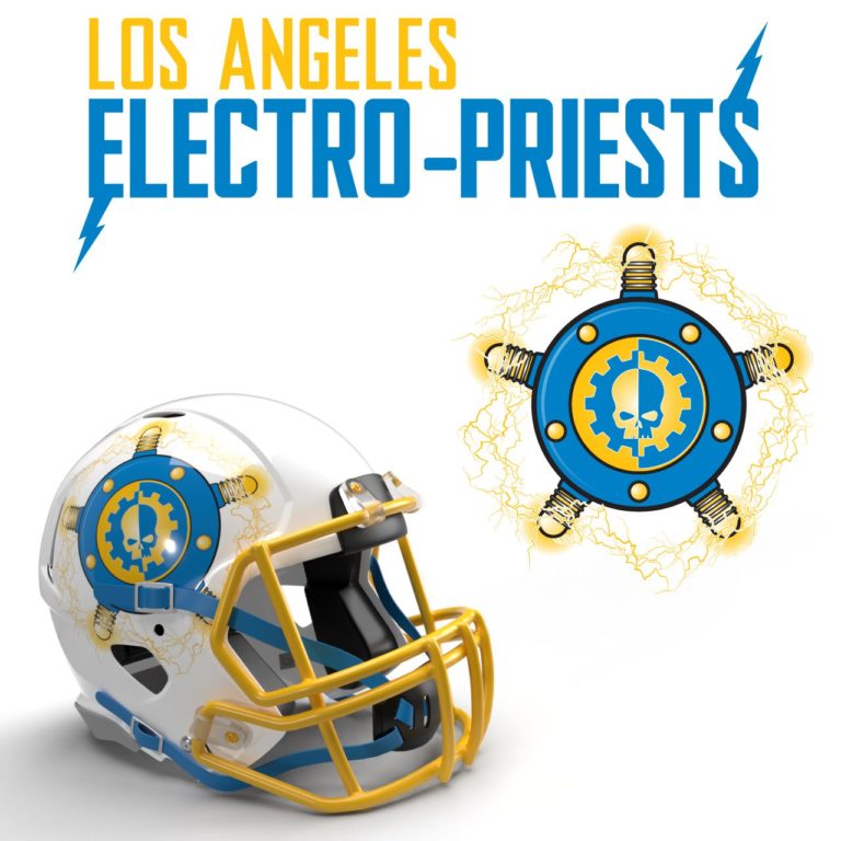 Los Angeles Electro-Priests 40K NFL Logo by Casey Landreth 