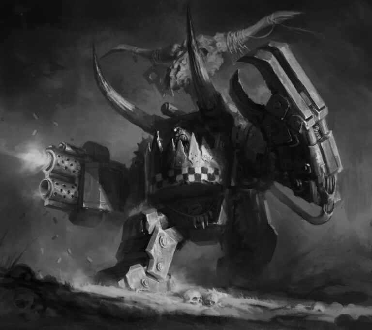 Ghazghkull Mag Uruk Thraka by Ivan Dedov 