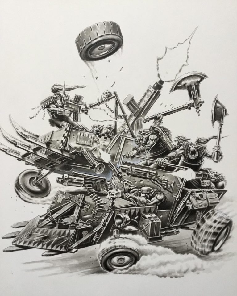 Gorkamorka: Ork Warbuggy by John Wigley 