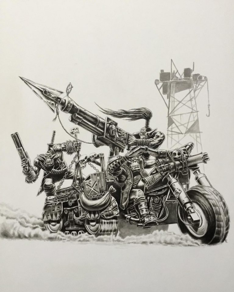 Gorkamorka: Ork War Bike by John Wigley 