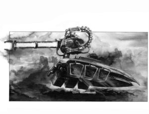 Necron Destroyer by David Gallagher 