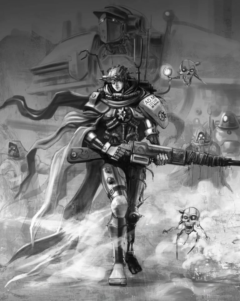 Adeptus Mechanicus Skitarii by Wai Kit Leung 