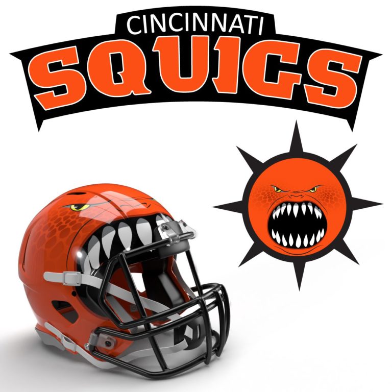 Cincinnati Squigs 40K NFL Logo by Casey Landreth 