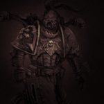 Chaos Space Marine by Lawrence Mann (LAWRENCEcanDRAW)