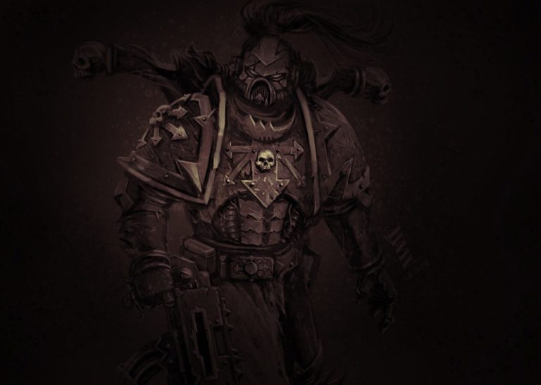 Chaos Space Marine by Lawrence Mann 